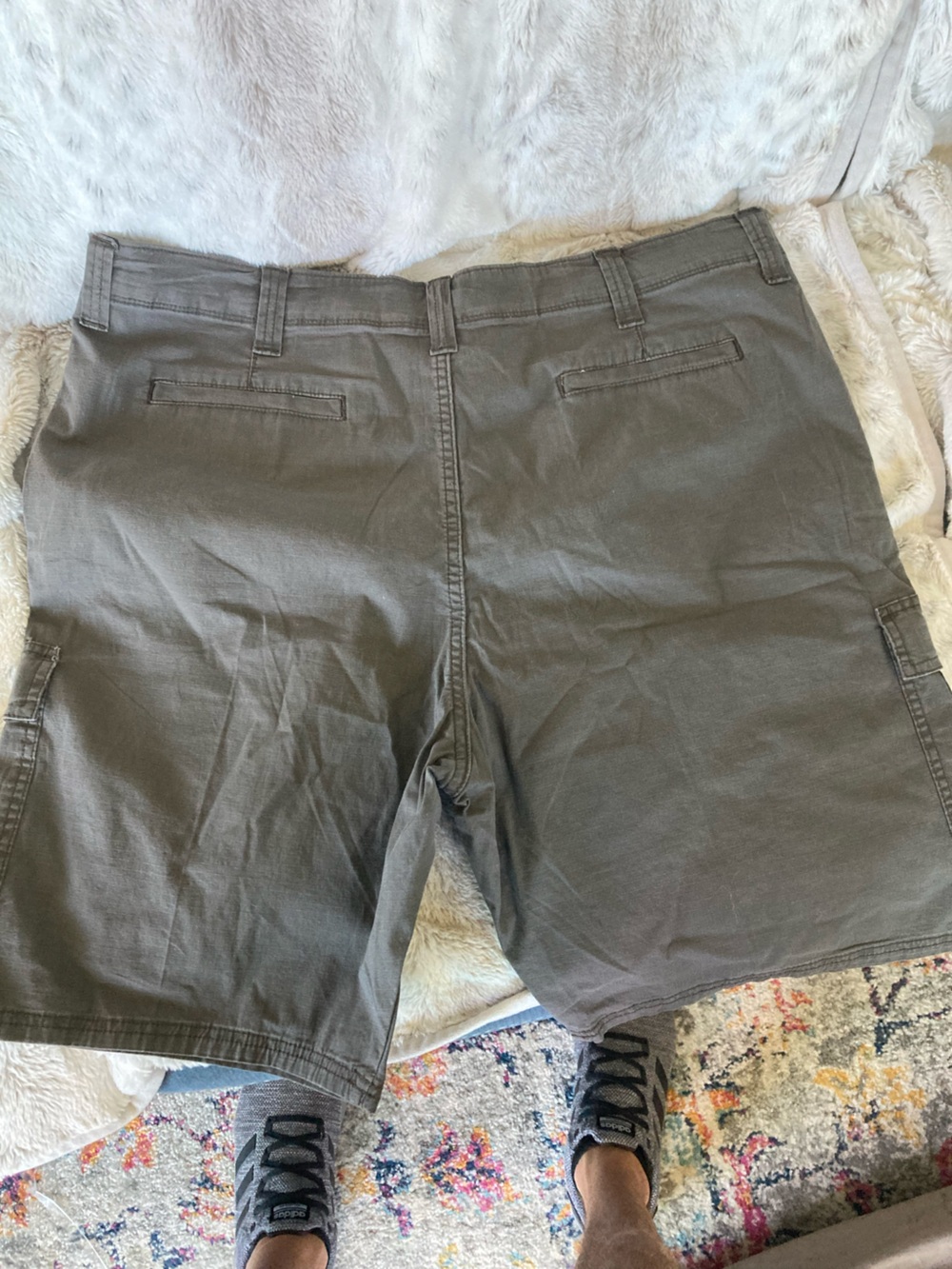 Wrangler Olive Gray Cargo Shorts